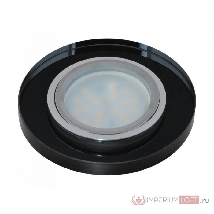 DLS-P106 GU5.3 CHROME/BLACK Светильник декоративный встраиваемый ТМ Fametto