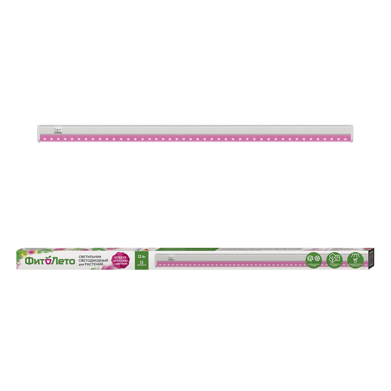 ULI-P28-11W/SPSB IP20 WHITE Светильник для растений светодиодный линейный, 570мм, выкл. на корпусе.