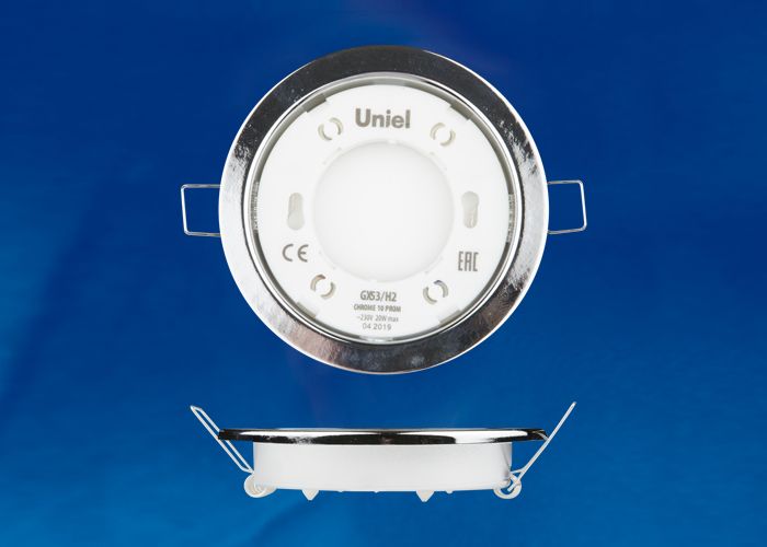 GX53/H2 BLACK CHROME 10 PROM Светильник ультратонкий встраиваемый. В составе набора из 10шт. Корпус